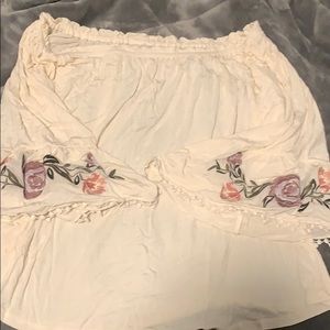 xhilaration top. Off the shoulder.